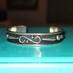 Traditional Mexican Sterling Silver Bracelet
